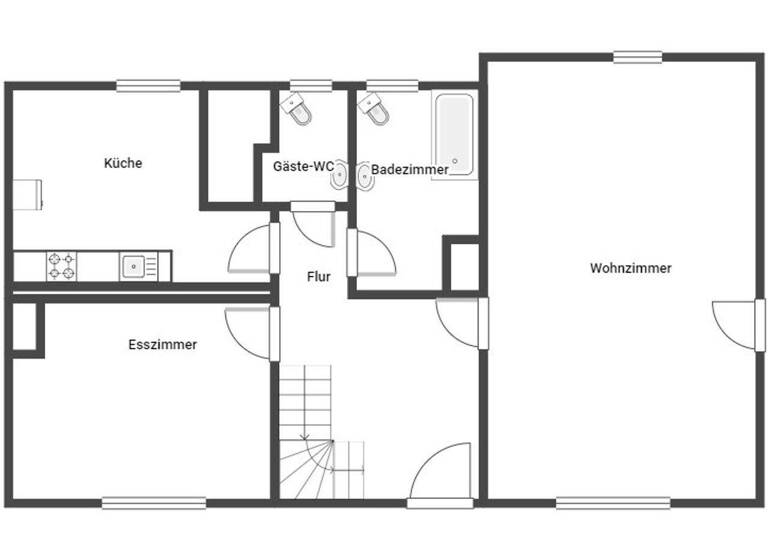 Einfamilienhaus zum Kauf 179.000 € 5 Zimmer 135 m² 1.207 m² Grundstück Amönau Wetter 35083