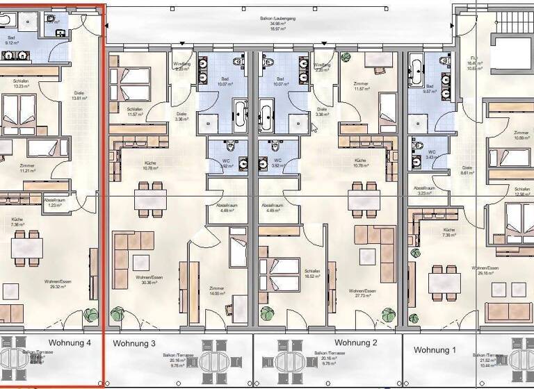 Wohnung zur Miete 900 € 3 Zimmer 95 m² 1. Geschoss frei ab 01.06.2026 Hans-Böckler-Str. 9 Niedenstein 34305