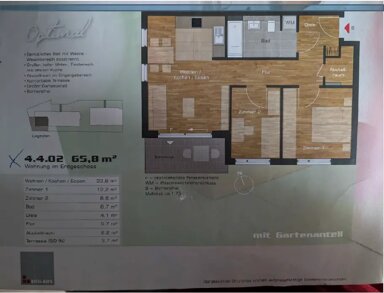 Wohnung zur Miete 900 € 3 Zimmer 65,8 m² EG frei ab 31.12.2024 Büdesheimer Ring 5b Nordwest Hanau 63452