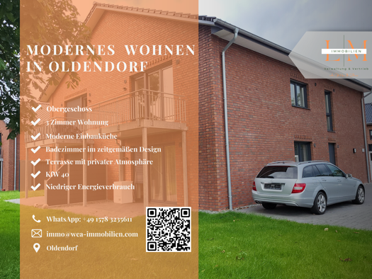 Wohnung zur Miete 890 € 3 Zimmer 79 m² 2. Geschoss frei ab sofort Oldendorf 21726