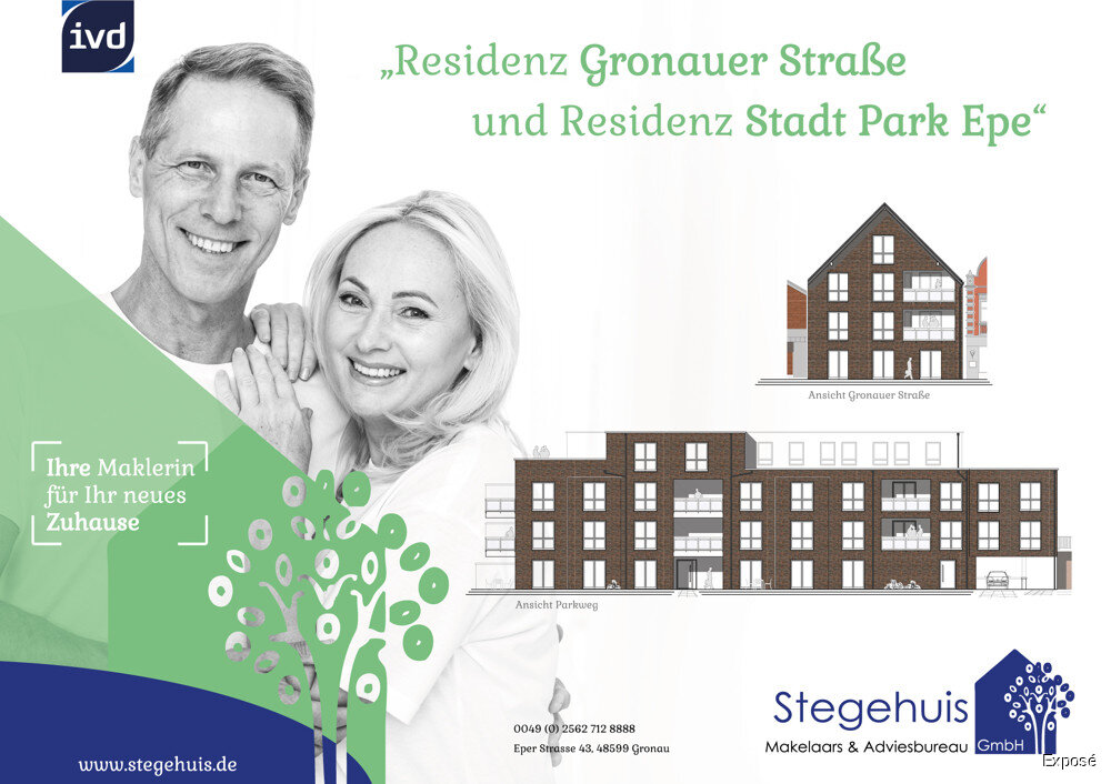 Wohnung zum Kauf 407.127 € 4 Zimmer 101 m²<br/>Wohnfläche 1.<br/>Geschoss Gronau Gronau (Westfalen) 48599