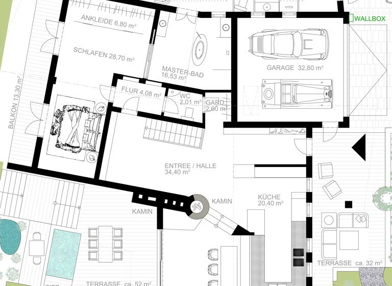 Haus zum Kauf 3.290.000 € 6 Zimmer 349 m²<br/>Wohnfläche 1.414 m²<br/>Grundstück Kempfenhausen Berg 82335