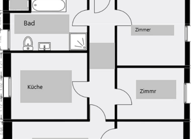 Wohnung zur Miete 700 € 4 Zimmer 87,6 m²<br/>Wohnfläche 3.<br/>Geschoss 01.07.2025<br/>Verfügbarkeit Tismarstraße 13 A Neustadt Brandenburg an der Havel 14776