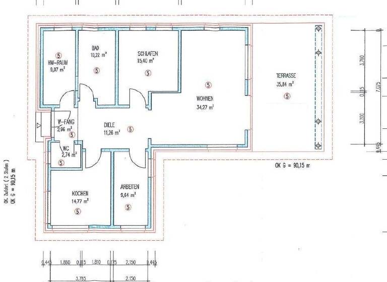 Einfamilienhaus zum Kauf 600.000 € 3 Zimmer 128,3 m² 1.200 m² Grundstück Innenstadt Ahlen 59227