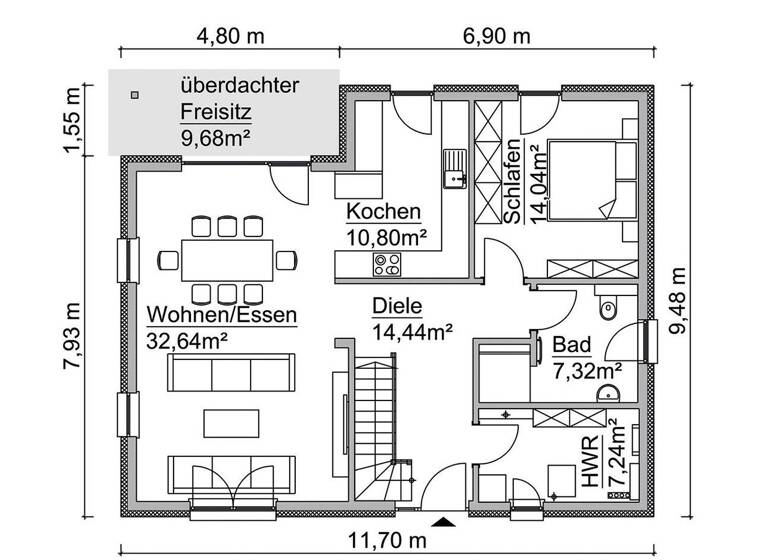 Haus zum Kauf 257.400 € 5 Zimmer 154 m² 890 m² Grundstück Kargow 17192