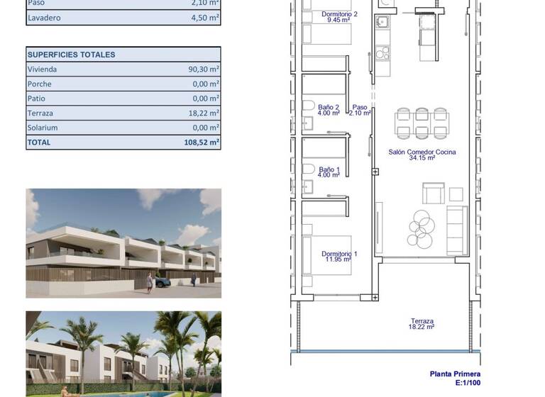 Wohnung zum Kauf provisionsfrei 295.000 € 3 Zimmer 90 m² Calle Ramon Campoamor  2 Pilar de la Horadada 03190 