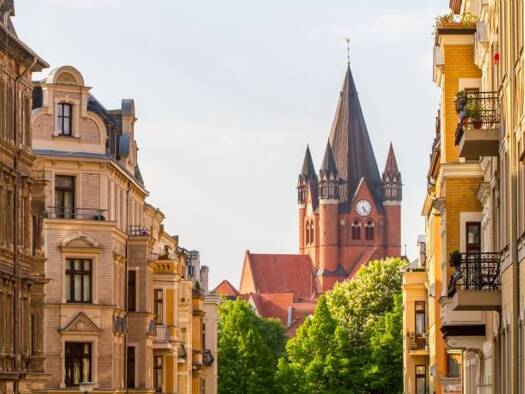 Wohnung zur Miete 417 € 2 Zimmer 45,4 m² frei ab sofort Herderstraße 15 Paulusviertel Nord 06114