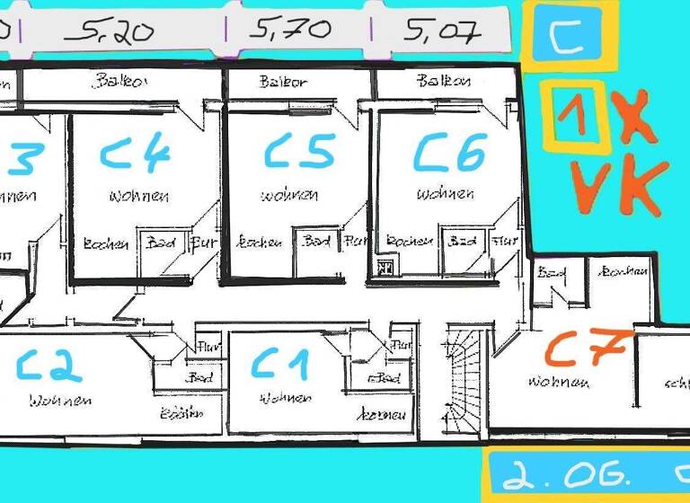 Mehrfamilienhaus zum Kauf als Kapitalanlage geeignet 687.000 € 14 Zimmer 374 m² 517 m² Grundstück Stadtmitte Mönchengladbach 41061