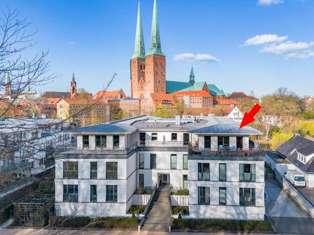 Penthouse zum Kauf 985.000 € 3 Zimmer 128 m² 2. Geschoss St. Jürgen Lübeck 23560