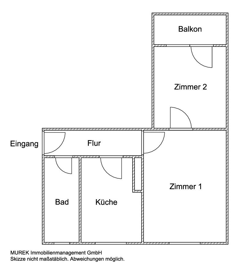 Wohnung zur Miete 310 € 2 Zimmer 49,2 m²<br/>Wohnfläche 1.<br/>Geschoss ab sofort<br/>Verfügbarkeit Eggersdorfer Straße 11 Siedlung Fermersleben Magdeburg 39122