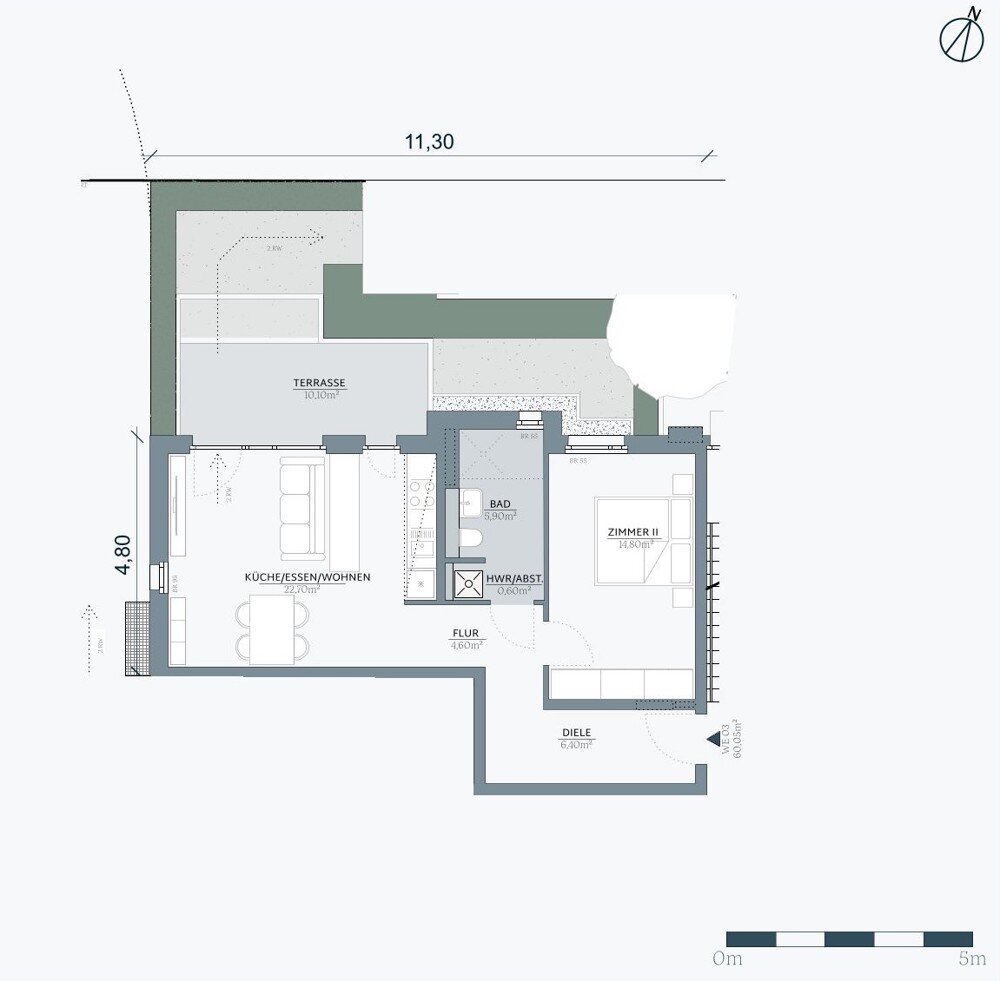 Wohnung zum Kauf 379.900 € 2 Zimmer 59,9 m²<br/>Wohnfläche Dellbrück Köln / Dellbrück 51069