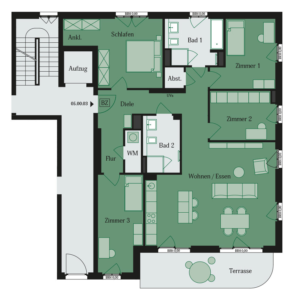 Wohnung zur Miete 1.950 € 5 Zimmer 134,1 m²<br/>Wohnfläche 01.04.2025<br/>Verfügbarkeit Dietrich-Bonhoeffer-Str. 14a Lämmerspiel Mühlheim 63165