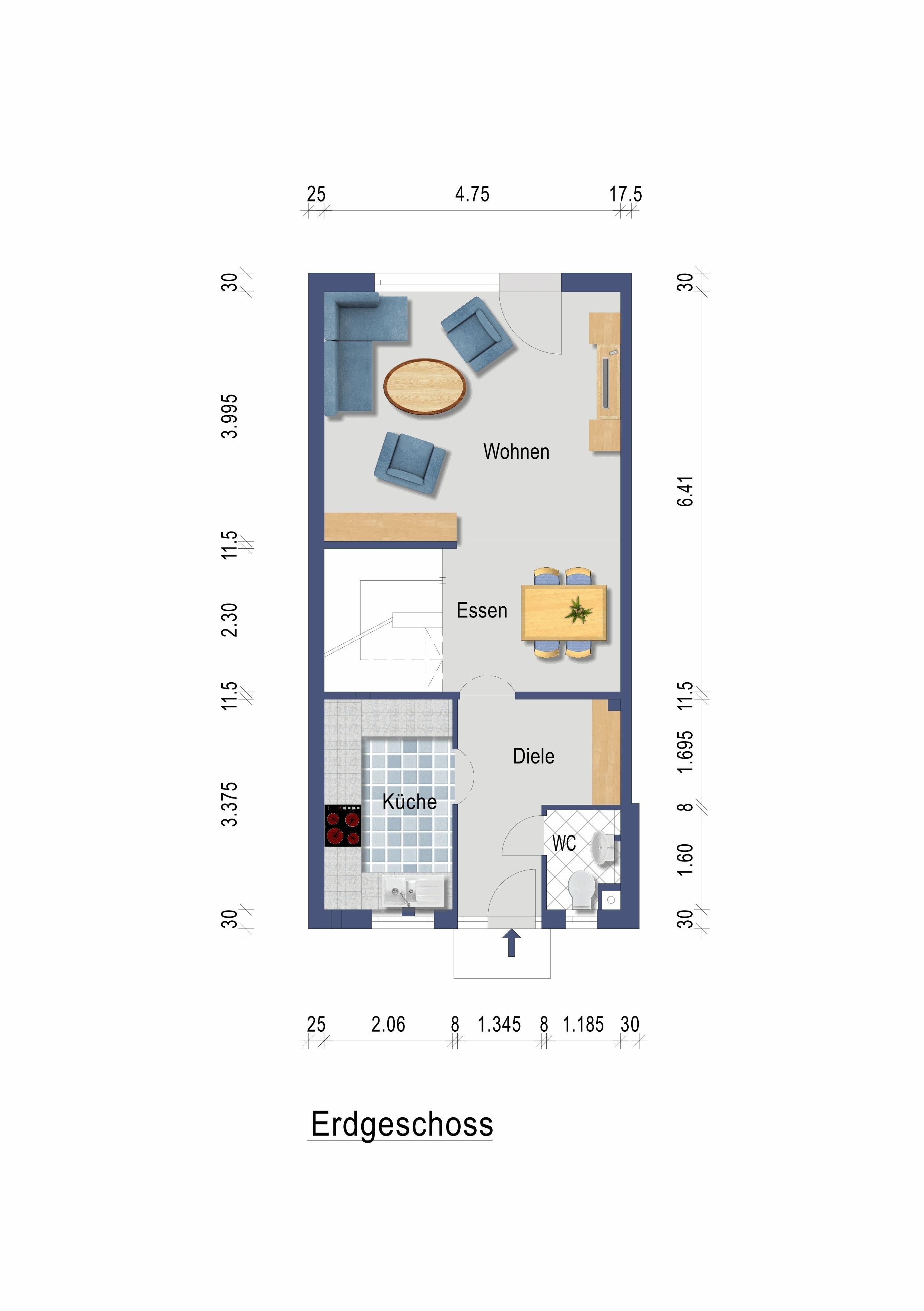 Reihenmittelhaus zum Kauf 739.000 € 5 Zimmer 160 m²<br/>Wohnfläche Wyhlen Grenzach-Wyhlen 79639