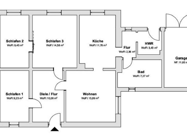 Doppelhaushälfte zum Kauf 99.000 € 4 Zimmer 84 m² 2.220 m² Grundstück Kneese 19205