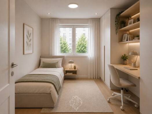 Wohnung zur Miete - Erstbezug 842 € 2 Zimmer 48,1 m² 1. Geschoss Sanderau Würzburg 97072