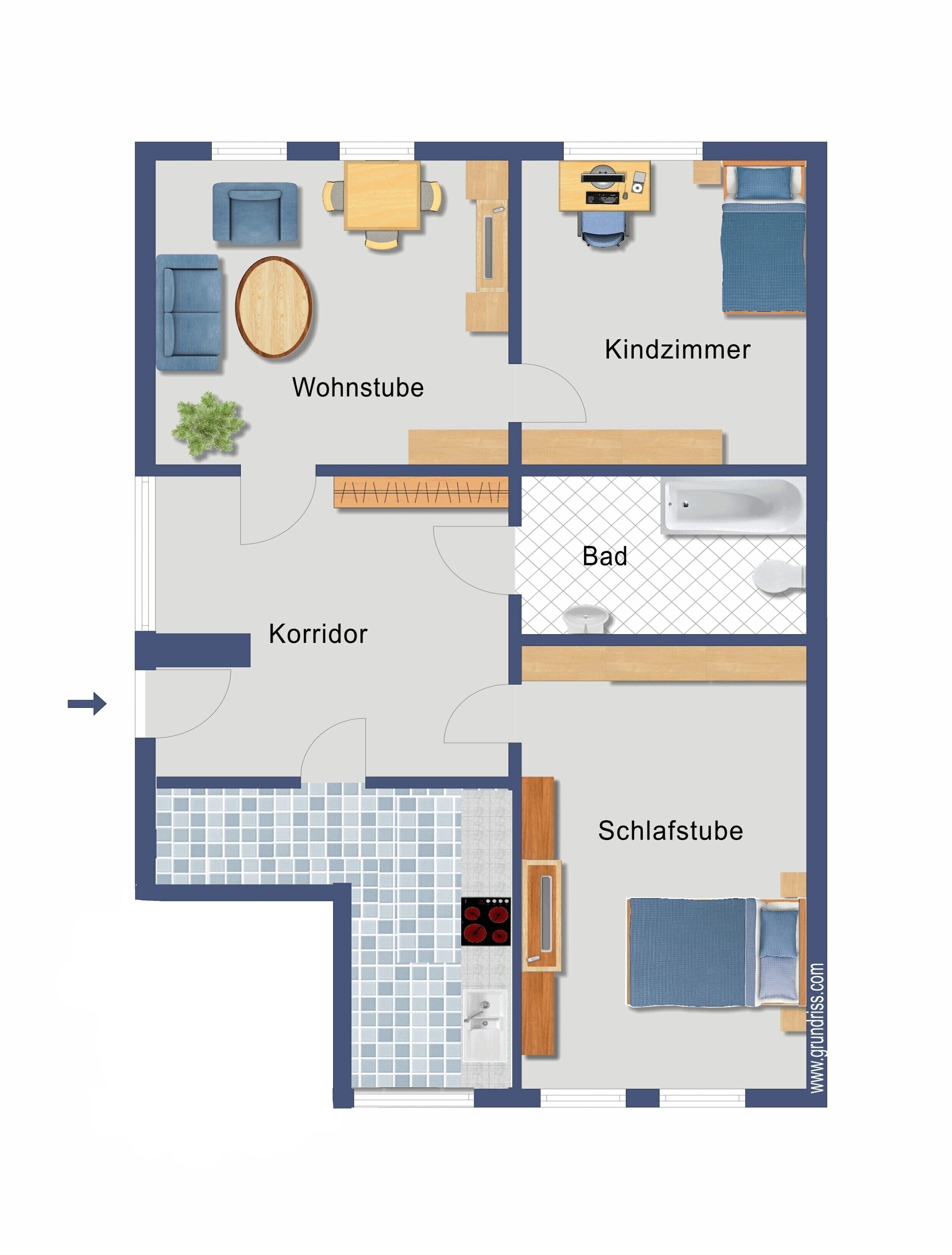 Wohnung zur Miete 941 € 3 Zimmer 66,6 m²<br/>Wohnfläche EG<br/>Geschoss 01.04.2025<br/>Verfügbarkeit Hechtstraße 29 Leipziger Vorstadt (Unterer Hecht) Dresden 01097