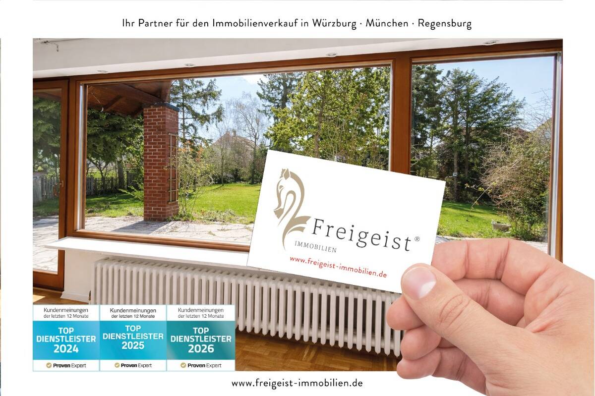 Immobilie in Unterpleichfeld - Architektenhaus mit großzügiger Einliegerwohnung und großem Garten in attraktiver Wohnlage - Bild 0