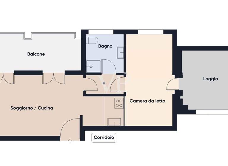 Wohnung zum Kauf 580.000 € 2 Zimmer 57 m² 6. Geschoss Via Privata San Mansueto 2 Milano 20136