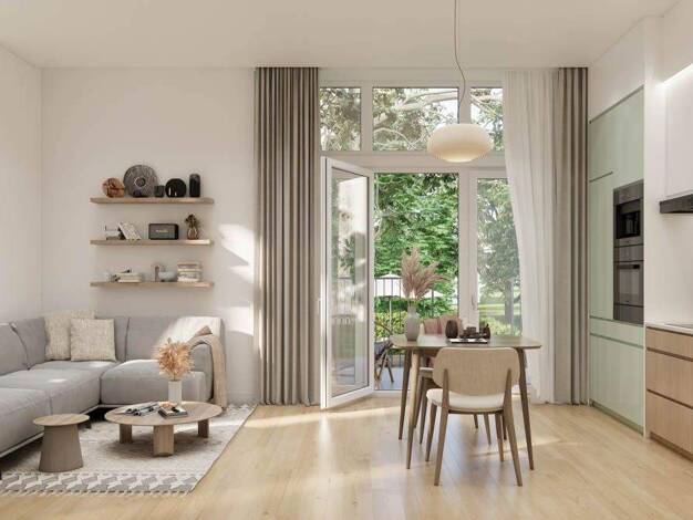 Wohnung zum Kauf - Neubau provisionsfrei 275.000 € 1,5 Zimmer 41,4 m² 1. Geschoss frei ab 01.02.2026 Mendelstraße 9 Pankow Berlin 13187