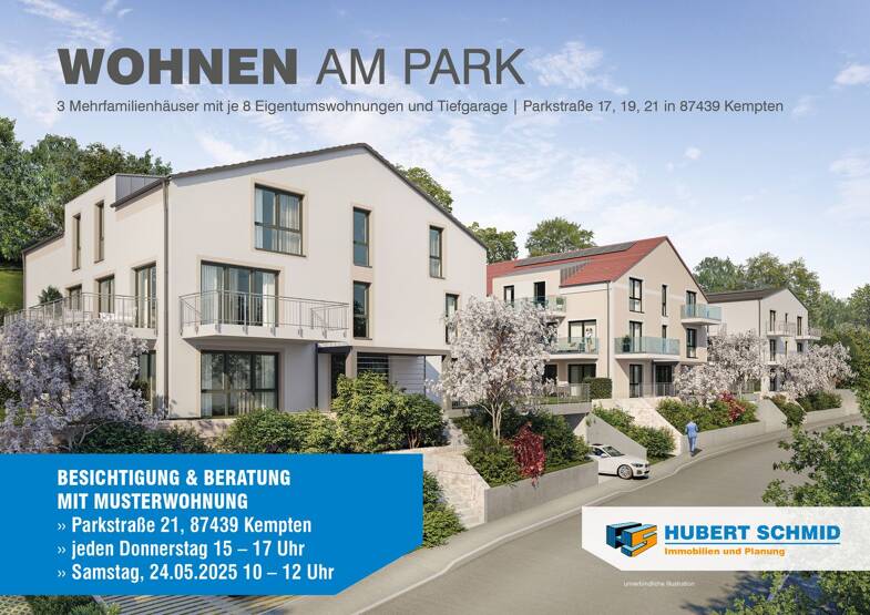 Wohnung zum Kauf provisionsfrei 696.000 € 3 Zimmer 93 m² 1. Geschoss Parkstraße 21 Kempten Kempten (Allgäu) 87439