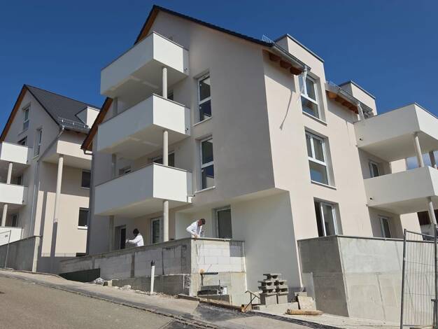 Wohnung zum Kauf - Erstbezug provisionsfrei 339.500 € 2,5 Zimmer 72,6 m² EG Hauptstraße 92 Wangen Wangen 73117