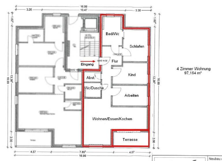 Wohnung zur Miete 1.166 € 4 Zimmer 97,2 m² frei ab 01.05.2026 Illertissen 89257