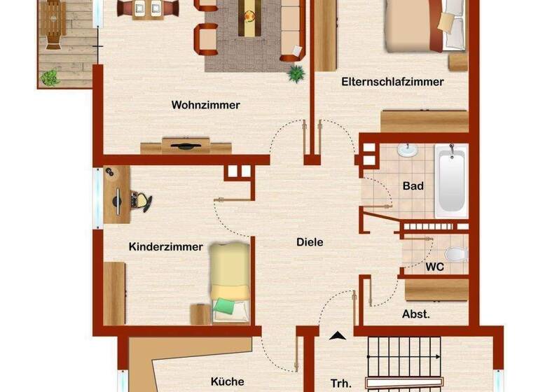 Wohnung zum Kauf 185.000 € 3 Zimmer 85 m² 1. Geschoss frei ab sofort Musikerviertel und amerik. Siedlung Schweinfurt 97421