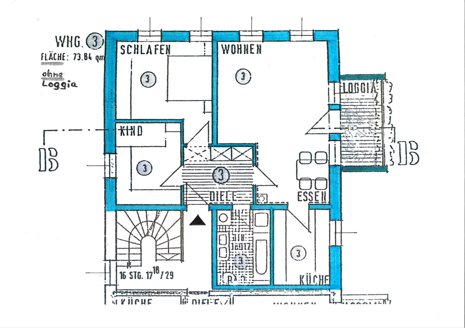 Wohnung zum Kauf 490.000 € 3 Zimmer 74 m²<br/>Wohnfläche 1.<br/>Geschoss Altperlach München 81737