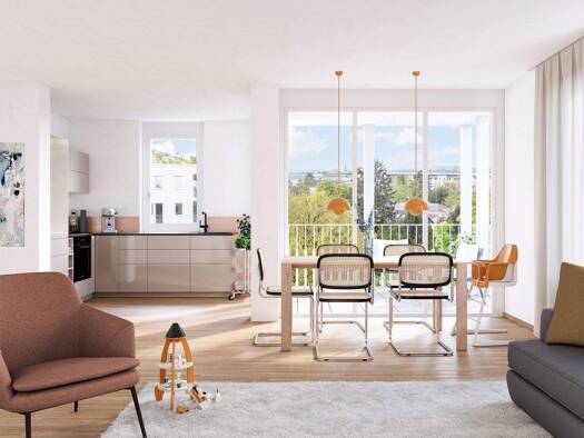 Wohnung zum Kauf - Erstbezug provisionsfrei 587.000 € 3 Zimmer 78 m² Haslach Südwest 79115