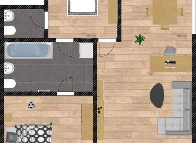 Wohnung zur Miete 750 € 2 Zimmer 76,3 m² 2. Geschoss Göttweiger Str. 76 Innstadt Passau 94032