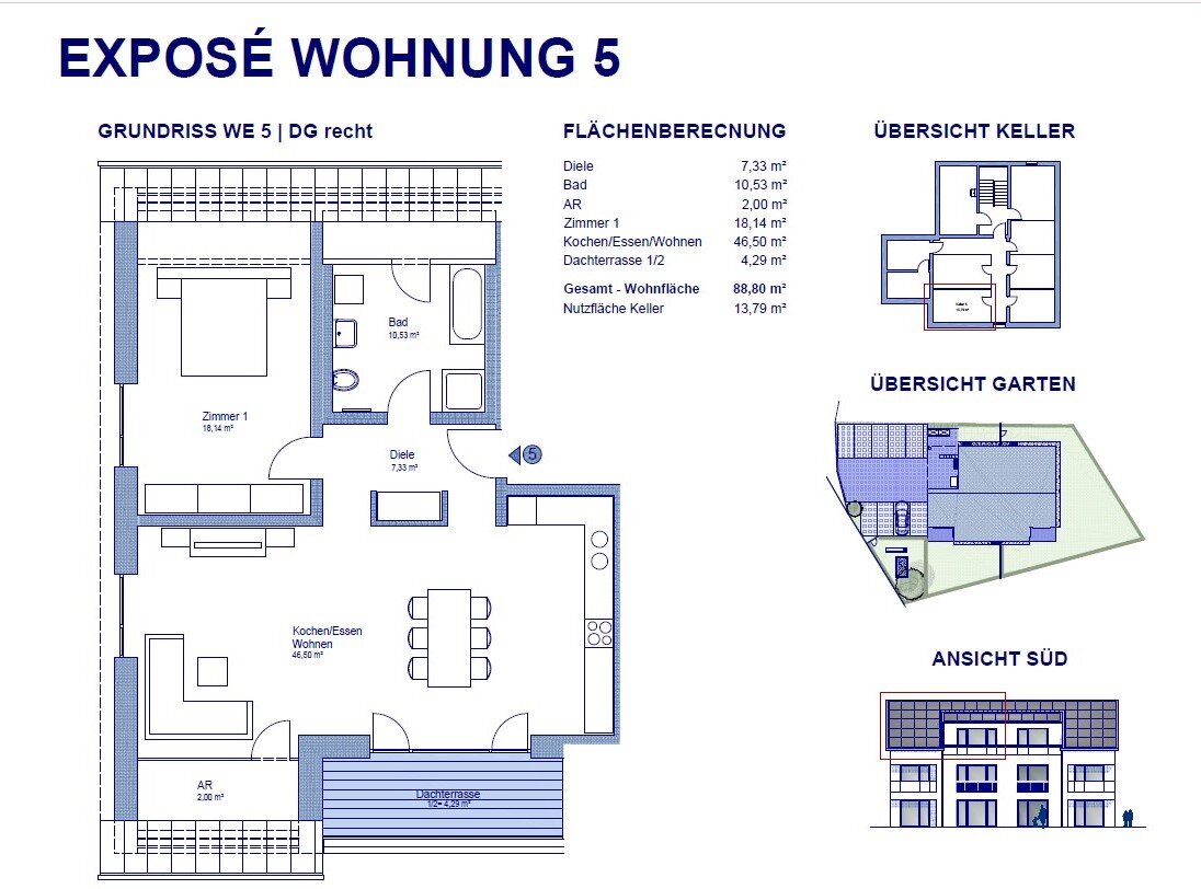 Wohnung zur Miete 1.175 € 2 Zimmer 88,8 m²<br/>Wohnfläche ab sofort<br/>Verfügbarkeit Nord Waldkraiburg 84478