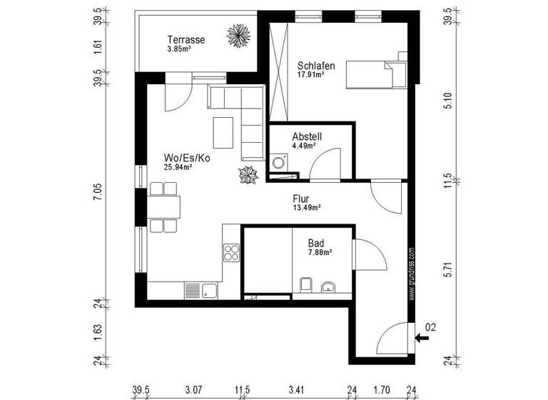 Wohnung zum Kauf - Erstbezug 480.000 € 2 Zimmer 73,3 m² EG Grömitz 23743