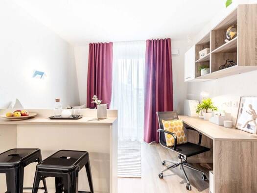 Studio zur Miete 1.165 € 1 Zimmer 20 m² Geschoss 1/6 frei ab 01.10.2026 Neuburg Freiburg im Breisgau 79104