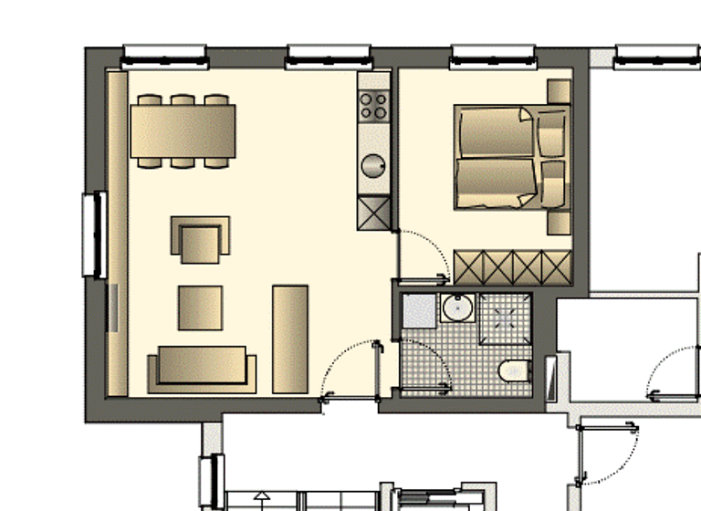 Wohnung zur Miete 703 € 2 Zimmer 43,1 m² EG Römerstraße Bregenz 6900