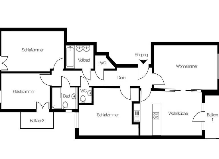 Wohnung zum Kauf 1.595.000 € 4 Zimmer 110 m² Harvestehude Hamburg 20149