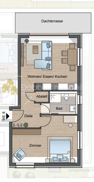 Wohnung zum Kauf provisionsfrei 283.900 € 2 Zimmer 62,6 m²<br/>Wohnfläche Bahnhofstraße 100-106 Gaildorf Gaildorf 74405