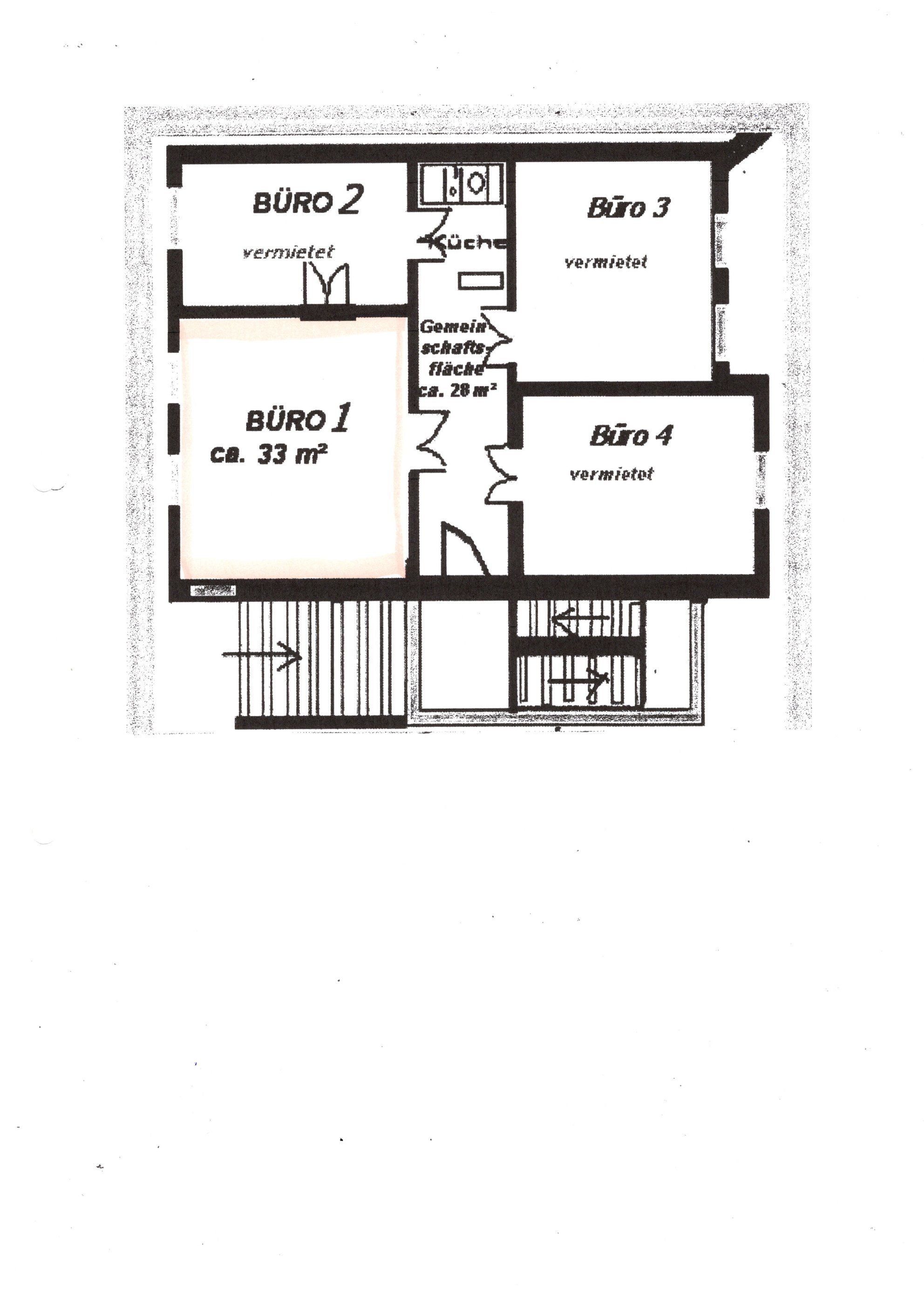 Bürofläche zur Miete provisionsfrei 465 € 1 Zimmer 33 m²<br/>Bürofläche Pfaffendorfer Str. 26 Zentrum - Nord Leipzig 04105