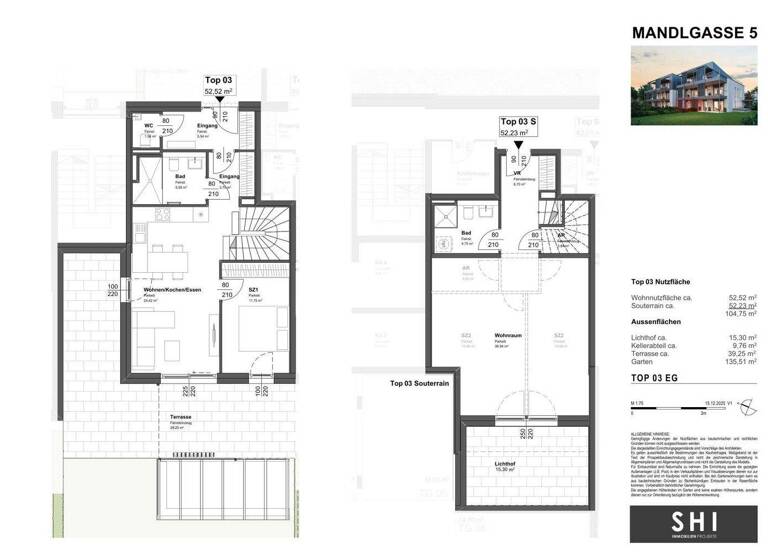 Maisonette zum Kauf - Erstbezug 949.000 € 3 Zimmer 104,8 m² EG Mandlgasse Aigen I Salzburg 5026
