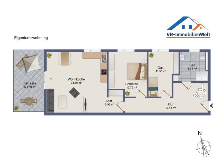 Wohnung zum Kauf 365.000 € 3 Zimmer 101,9 m² Nörten-Hardenberg 37176