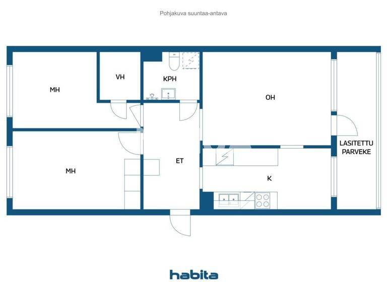 Studio zum Kauf 32.000 € 3 Zimmer 69,5 m² 4. Geschoss Meripuistokatu 13 Kemi 94100