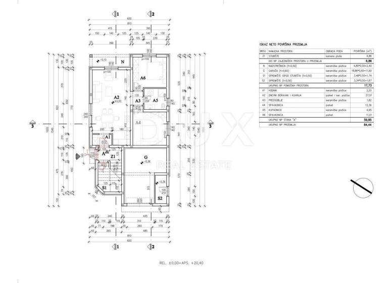 Wohnung zum Kauf 336.560 € 3 Zimmer 84 m² Stari Medulin