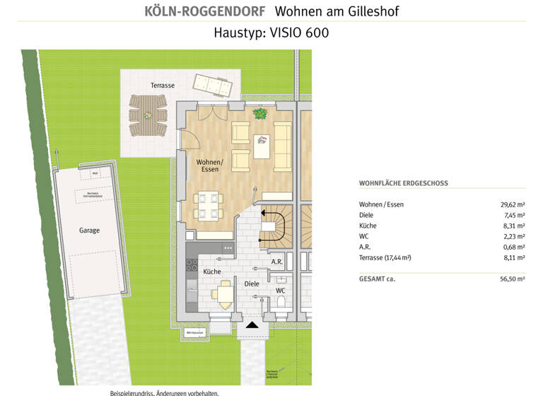 Doppelhaushälfte zum Kauf - Neubau 728.000 € 5 Zimmer 138 m²<br/>Wohnfläche 224 m²<br/>Grundstück Gottfried-Mock-Str. 32 Roggendorf/Thenhoven Köln 50769