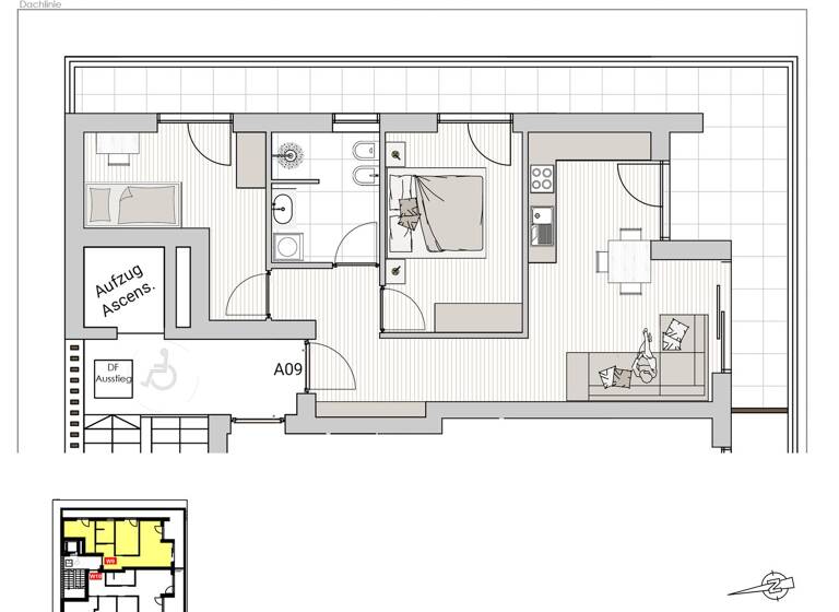 Wohnung zum Kauf 565.000 € 3 Zimmer 58,1 m² 3. Geschoss Sarnser Straße 17 Brixen 39042