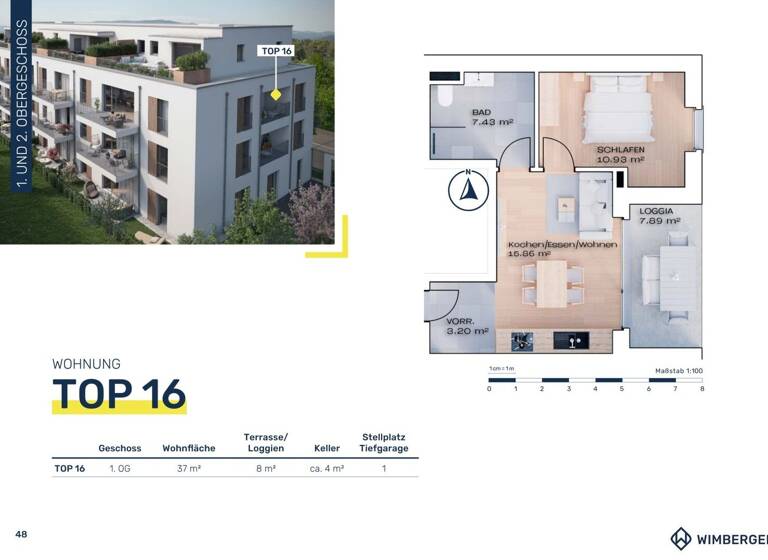 Wohnung zum Kauf - Erstbezug 181.700 € 2 Zimmer 37 m² Linzer Straße 6 Vöcklabruck 4840