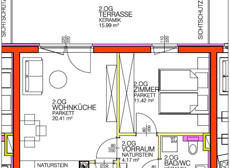 Wohnung zum Kauf 269.000 € 2 Zimmer 50,9 m² 2. Geschoss Peilsteinerstraße Liefering II Salzburg 5020