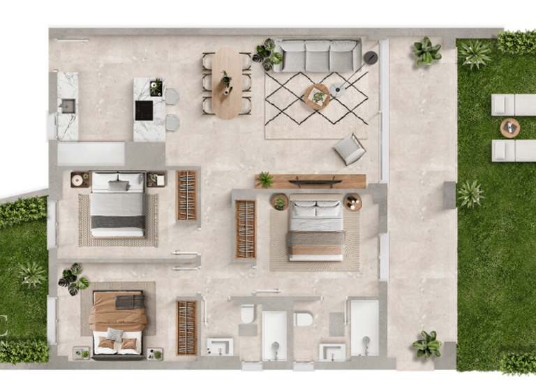 Wohnung zum Kauf - Erstbezug provisionsfrei 595.000 € 4 Zimmer 96 m² Portocolom 07670