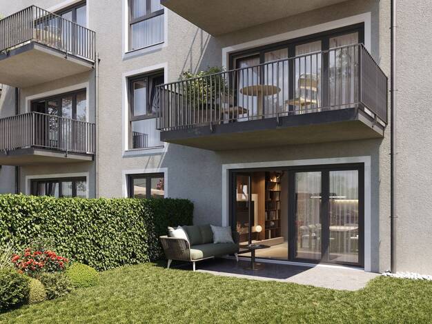Wohnung zum Kauf - Neubau provisionsfrei 409.900 € 3 Zimmer 80,6 m² EG Paul-Hindemith-Straße 4 Merten Bornheim 53332