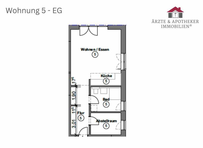 Wohnung zur Miete - Erstbezug 790 € 1,5 Zimmer 60,1 m² frei ab 01.05.2026 Todtglüsingen Tostedt / Todtglüsingen 21255