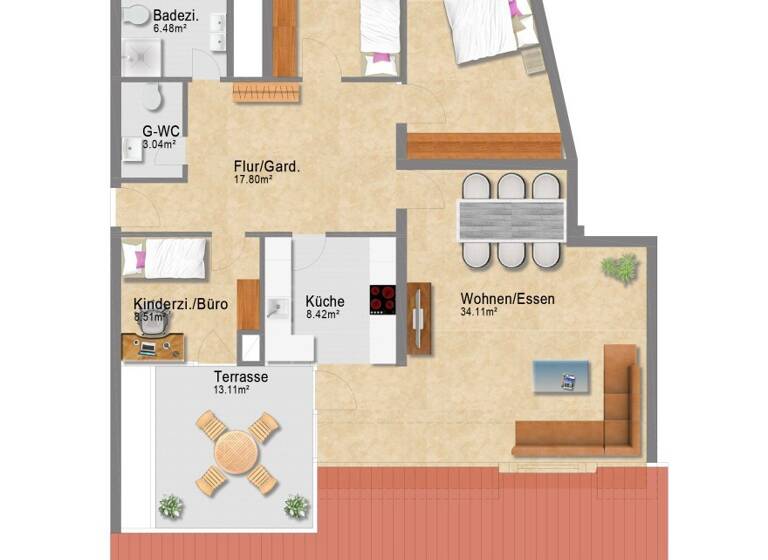 Wohnung zum Kauf 439.000 € 4 Zimmer 113 m² Böblingen 71032