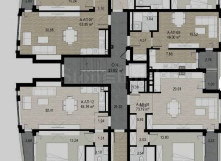 Wohnung zum Kauf 220.000 € 2 Zimmer 89,1 m² Sofia